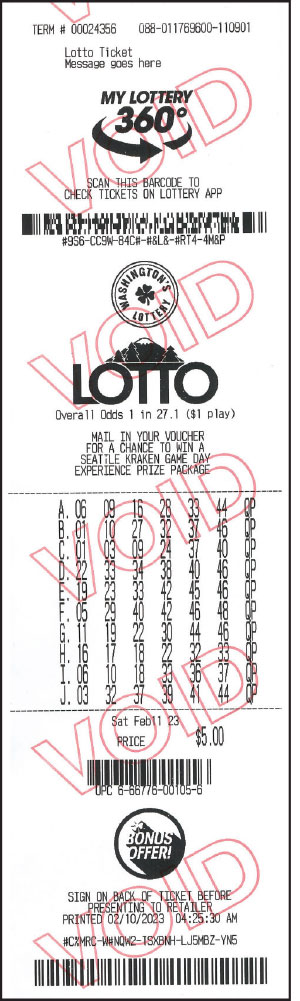 $5 Lotto Ticket