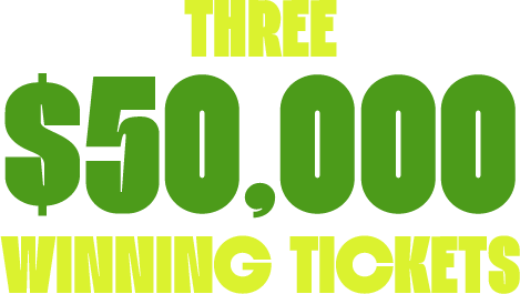 Three $50,000 Winning Tickets