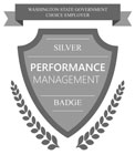 Washington State Government Choice Employer Silver Performance Management Badge