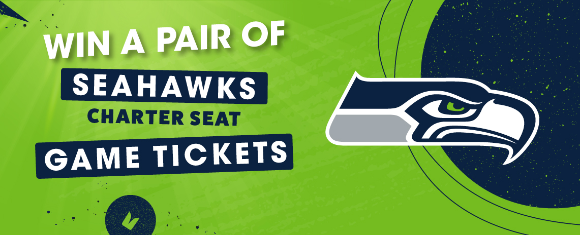 Win a Pair of Seahawks Charter Seat Game Tickets.