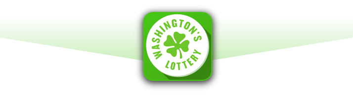 Washinton's Lottery App Badge on light green background